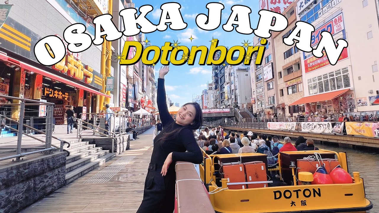 🔥DOTONBORI is full of fun!!!🎶#osakajapan#japantrip#hazeltan