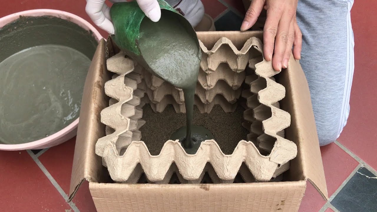 How to transform used egg trays into beautiful and unique plant pots.