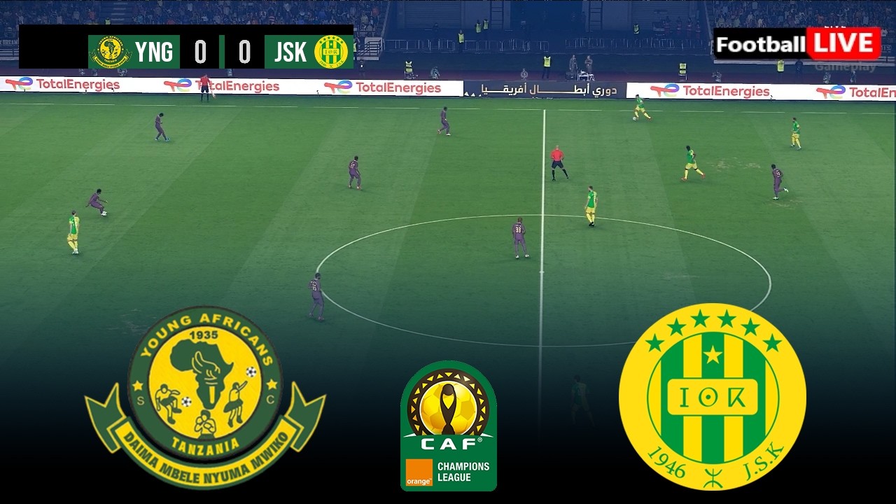 YANGA SC vs JS KABYLIE - CAF Champions League 25/26 | Match Today | Simulation PES