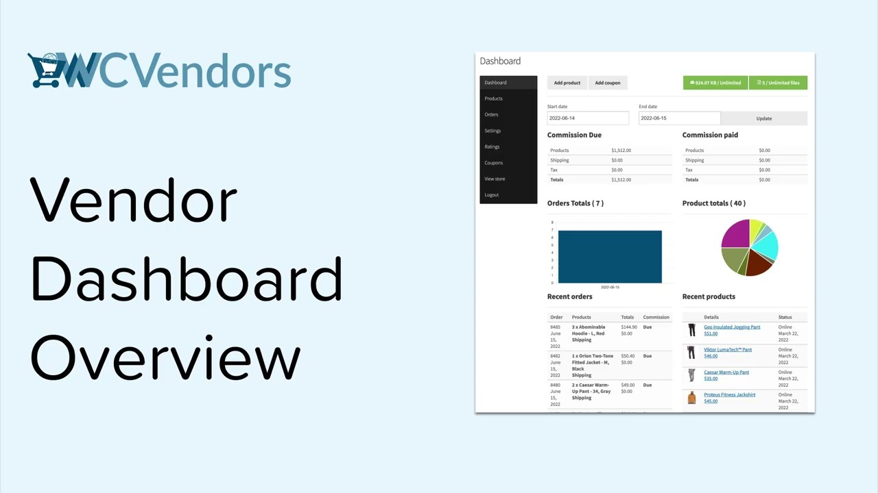 Vendor Dashboard