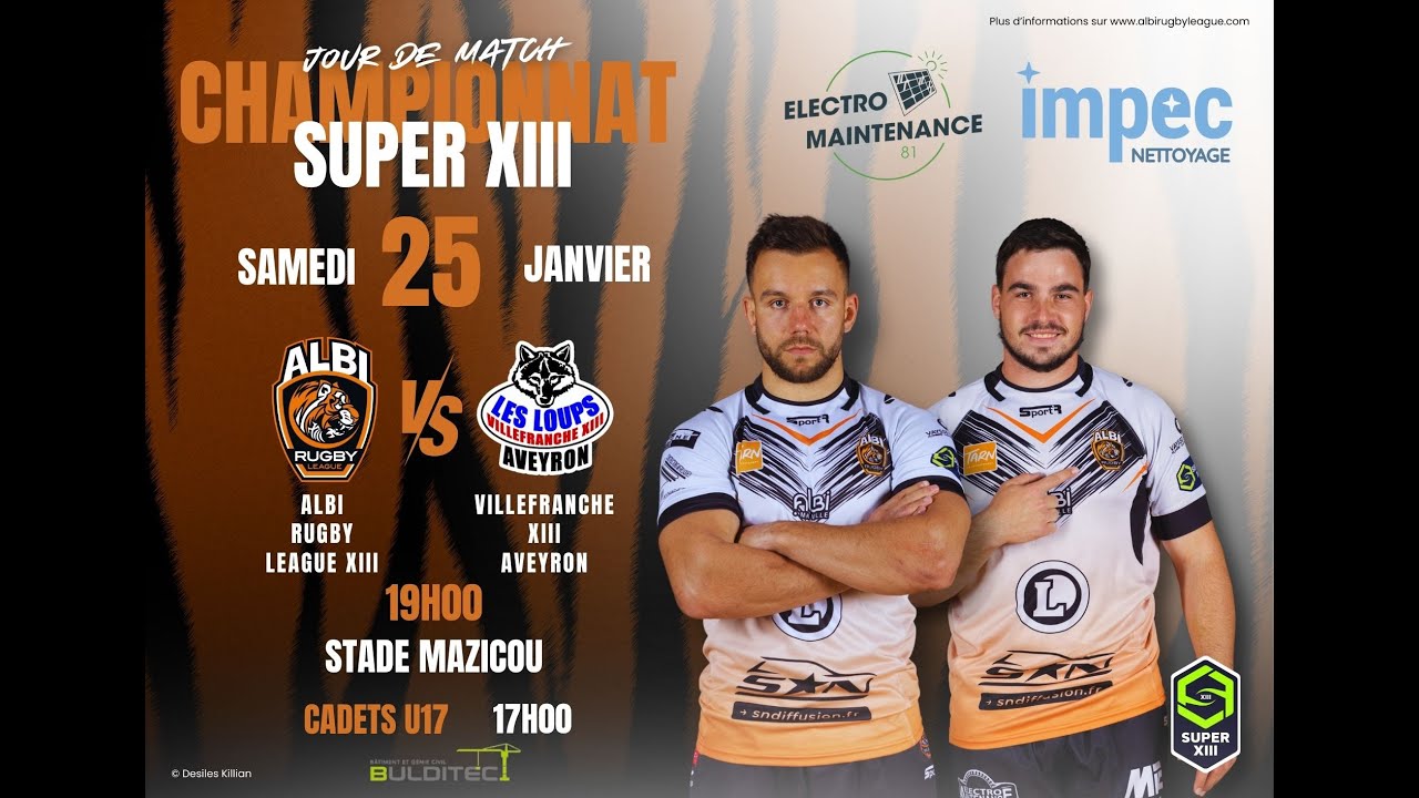 Super XIII - Albi Rugby League XIII vs Villefranche XIII Averyron