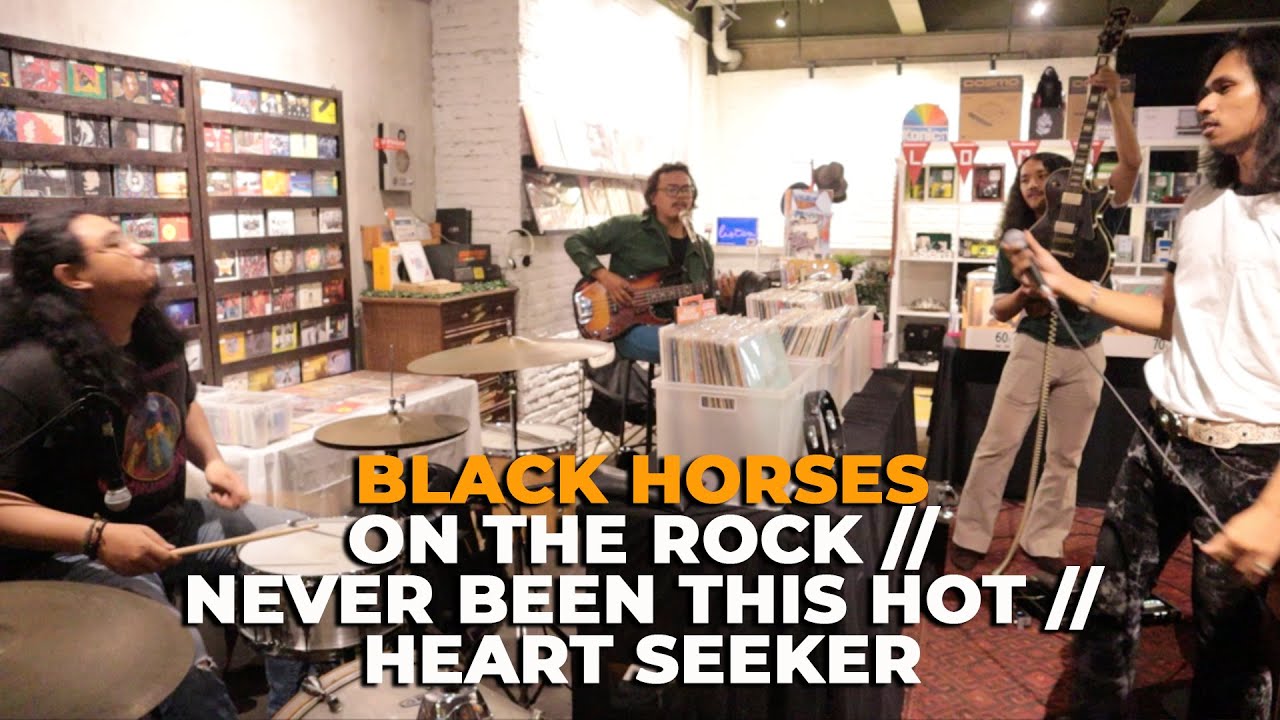 BLACK HORSES - ON THE ROCK // NEVER BEEN THIS HOT // HEART SEEKER LIVE AT POPCAST