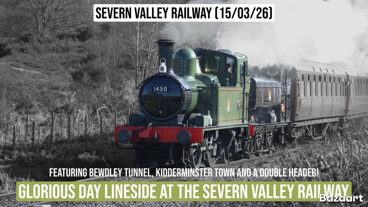 A Glorious Day Lineside at the Severn Valley Railway | Trains on the SVR (15/03/26)