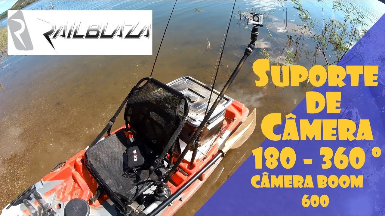 REVIEW Suporte para C&Acirc;MERA DE A&Ccedil;&Atilde;O 360 graus p/ CAIAQUE FLASH e outros / Pescaria.