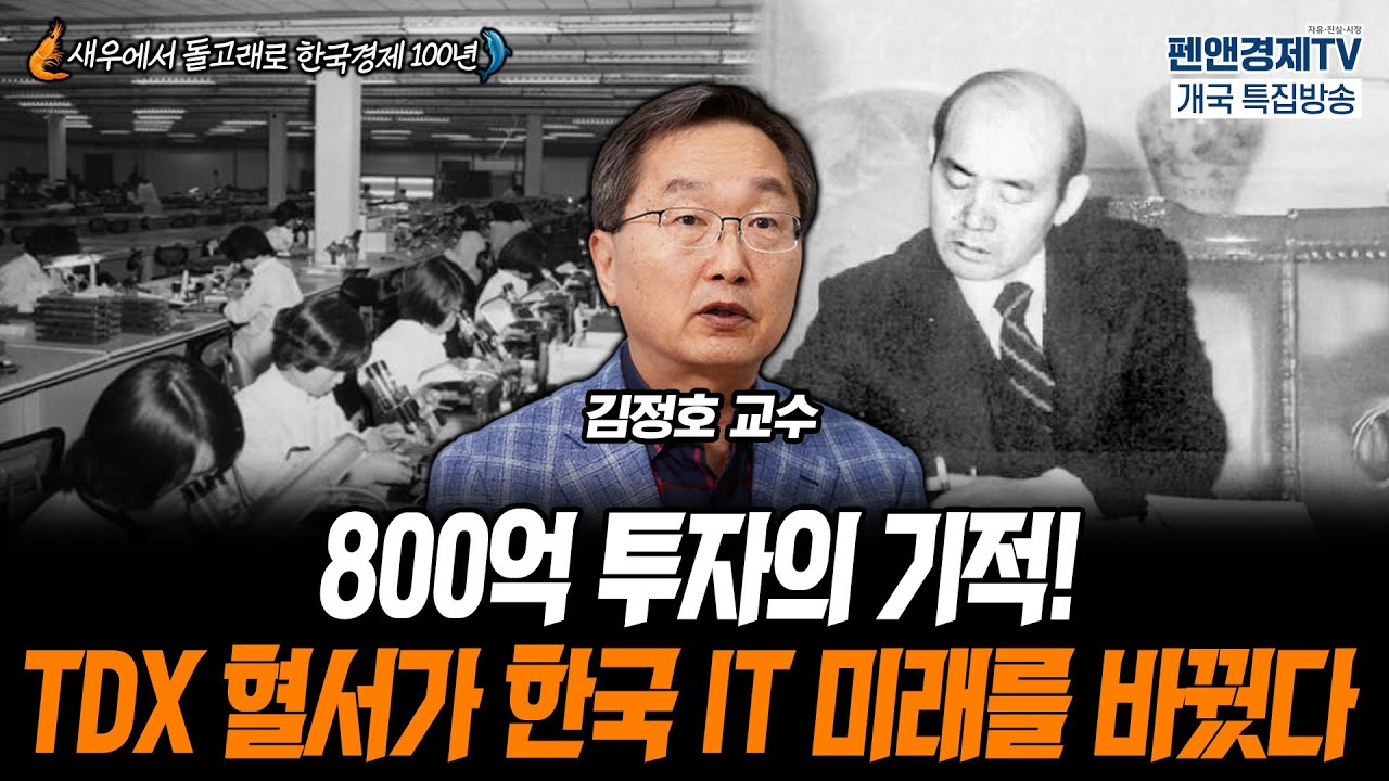 800억 투자의 기적! TDX 혈서가 한국 IT 미래를 바꿨다 [펜앤경제TV개국 특집:김정호 교수 - 김용삼 대기자의 경제토크]