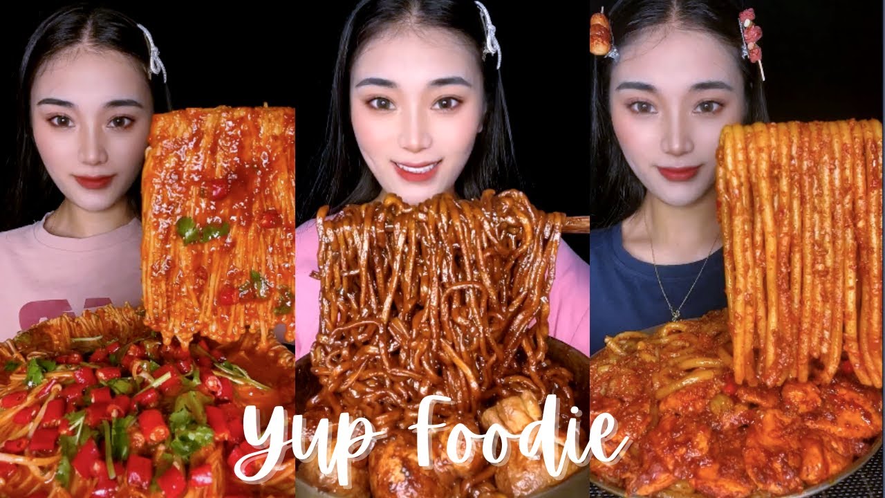 ASMR Chinese Food Mukbang | Chinese Super Spicy Ramen Noodles Eating Show | Yup Foodie #26