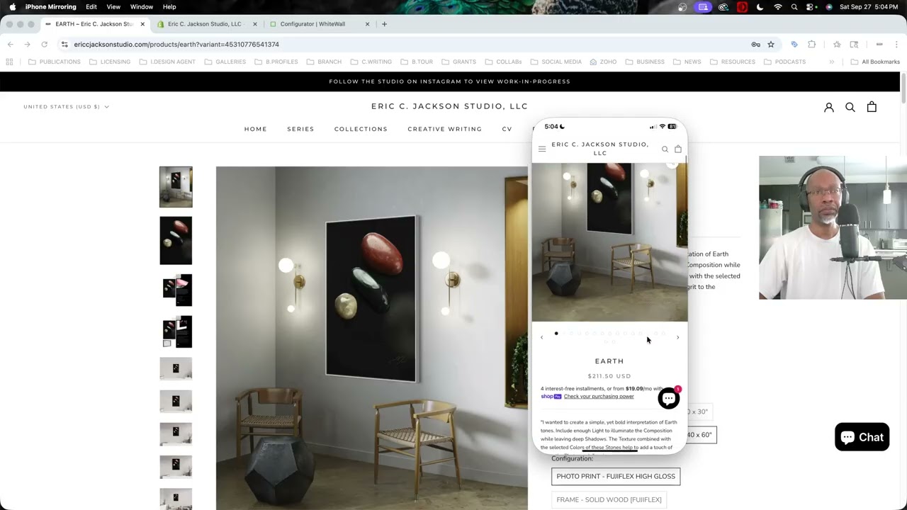 WhiteWall App Product Configuration Options Lacking in Shopify