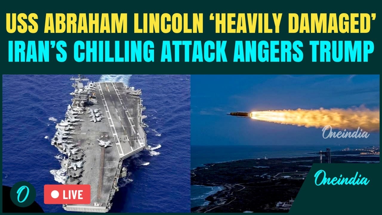 Iran BOMBS USS Abraham Lincoln LIVE| Trump&rsquo;s Nuclear Warship FLEES Iran | U.S Vs Iran War LIVE