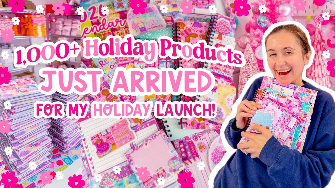 1,000+ Products Delivered?! 🤩 Getting Ready for my Holiday Launch! ☃️ SMALL BUSINESS STUDIO VLOG