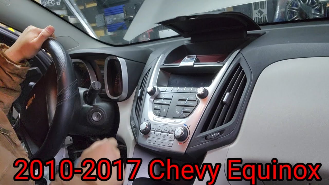 How to remove Chevy Equinox 2010 to 2017 radio