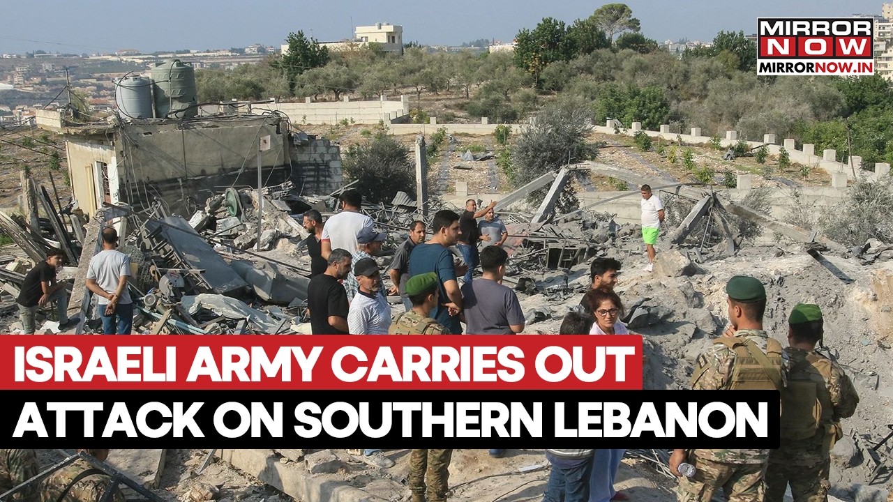 Israeli Army Strikes Southern Lebanon As IDF Escalates Cross-Border Attacks | Watch Video