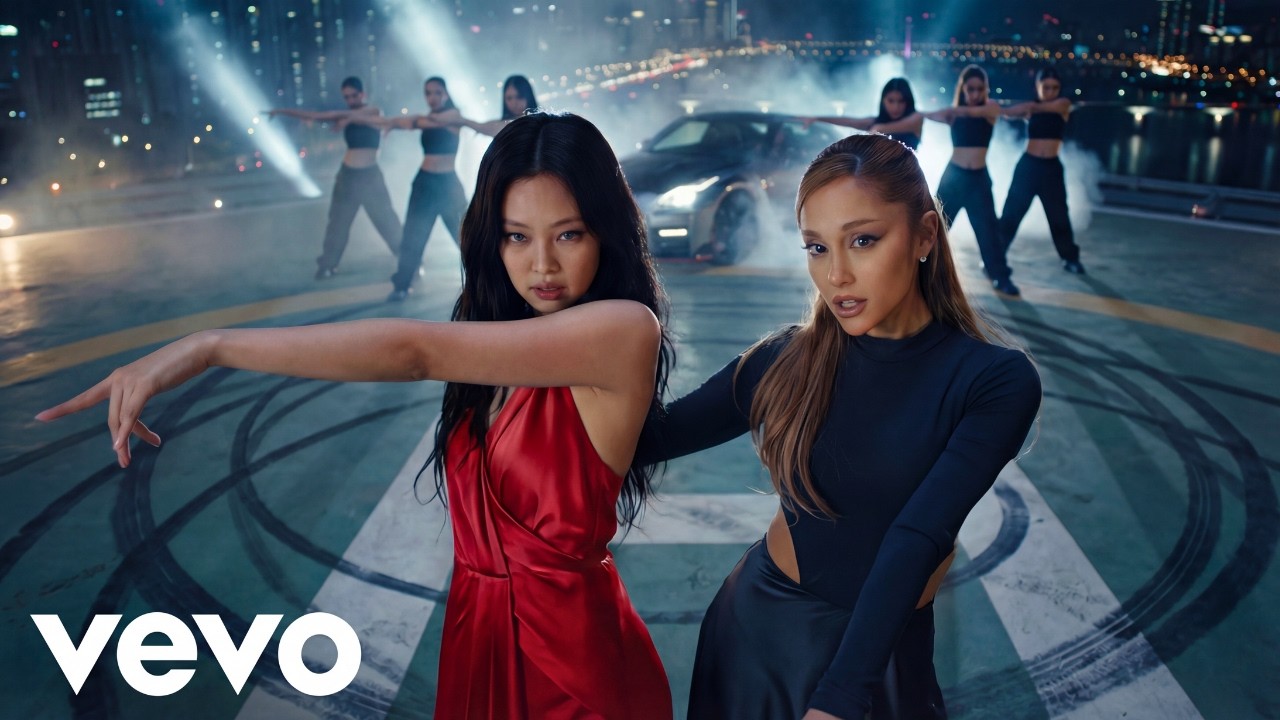 Jennie, Ariana Grande - Nocturnal Drift (ft. Doja Cat, K-Pop) | (Official Lyrics Video)