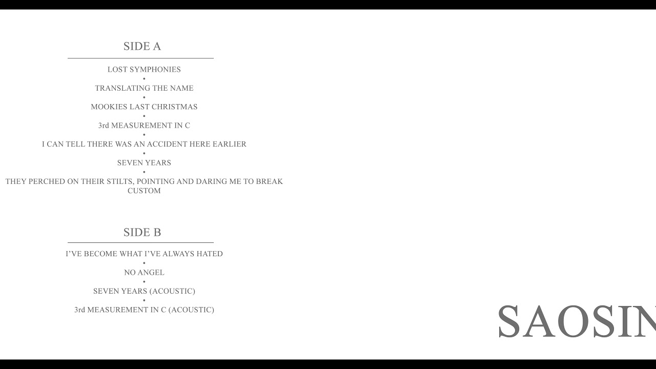 Saosin - Translating the Name (Full LP - Unofficial)