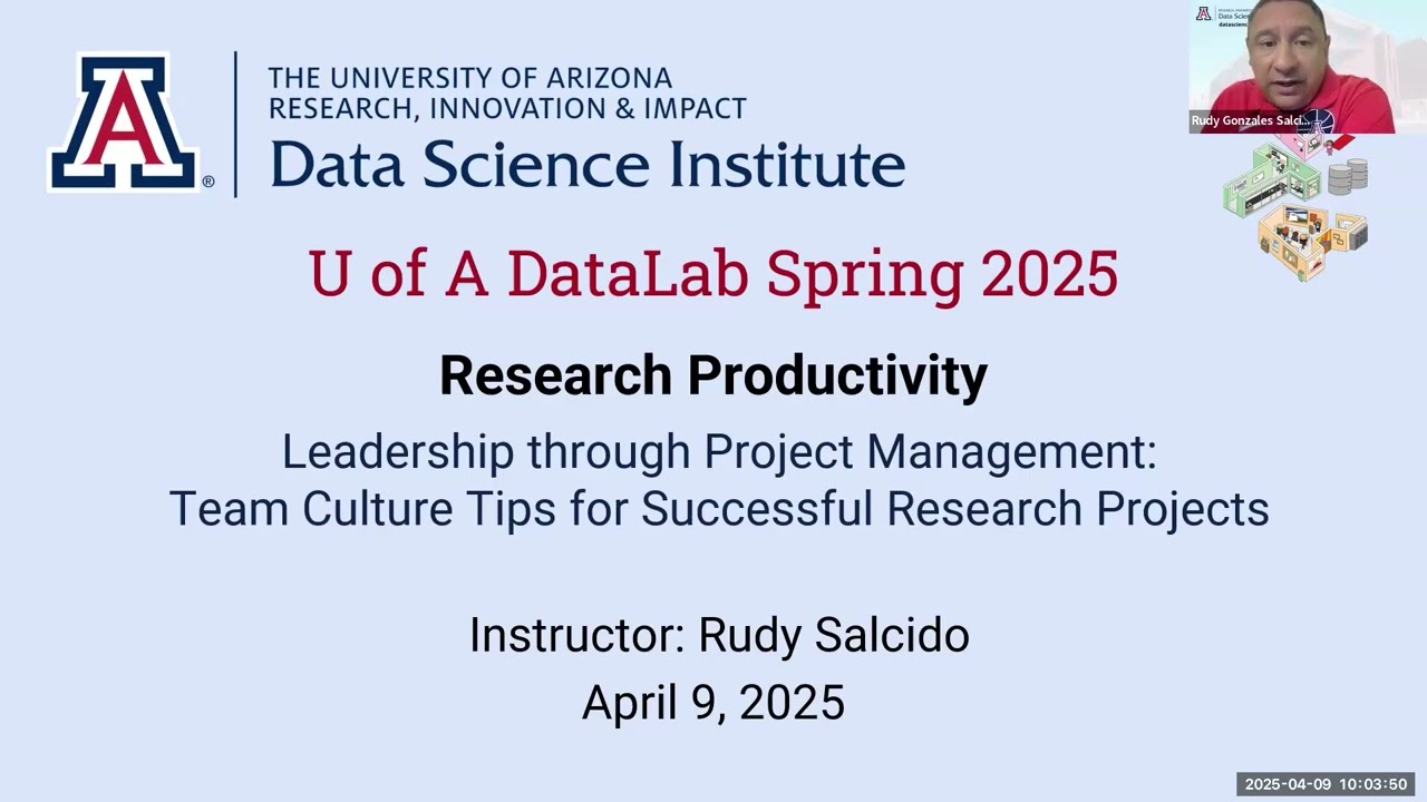 [2025 Spring] Research Productivity: Tips for Successful Research Projects