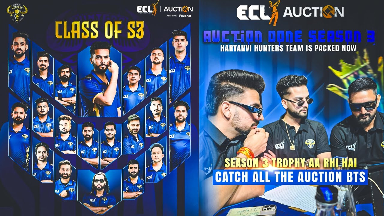 Haryanvi hunters New Team Packed 🏆 Auction BTS 🎬👨‍✈️