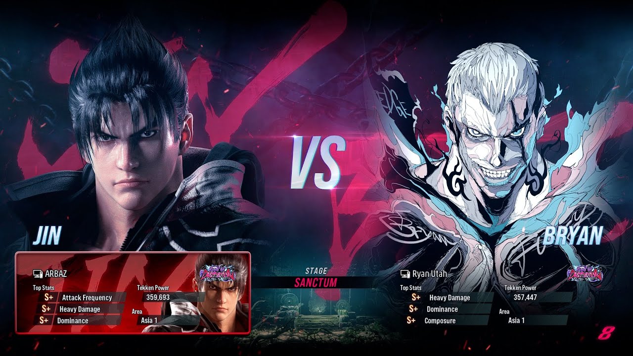 Tekken 8 | Jin(ARBAZ) VS Bryan(Ryan Utah) | High Level Rank