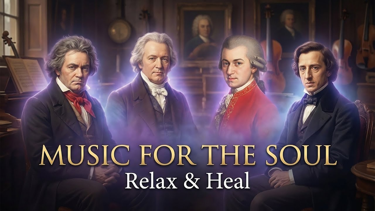 Classical music relaxes the soul and heart - Mozart, Chopin, Beethoven, Bach, Tchaikovsky