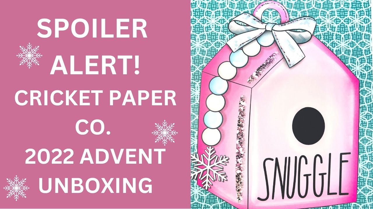 UNBOXING Cricket Paper Co. 2022 ADVENT Countdown // Cricketmas