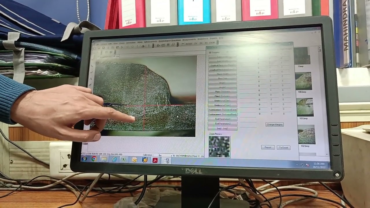 welding penetrations check in weld check software