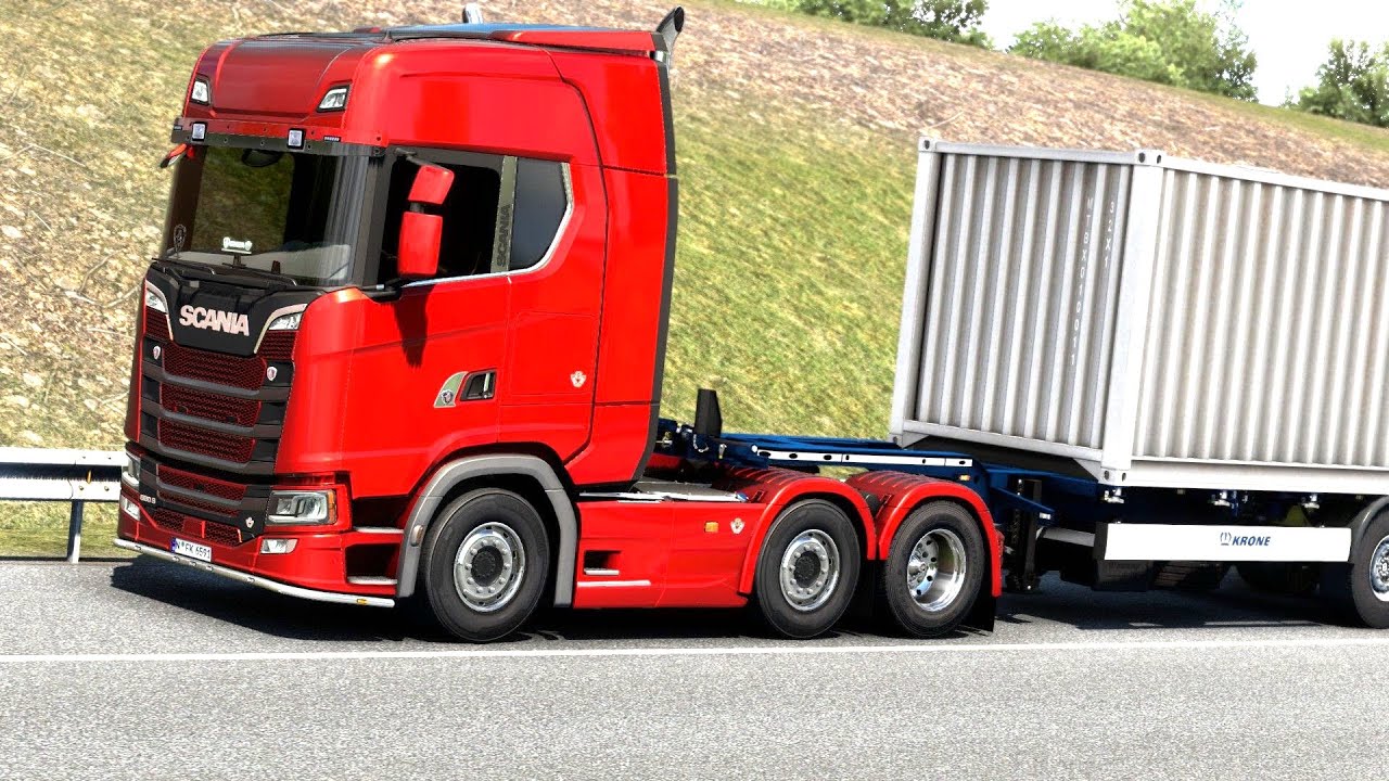 ETS 2 - New Gen Scania 520 S Transporting Motor Oil from Bilbao Part 2