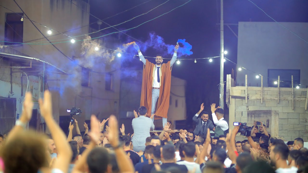 استقبال جماهيري للعريس عبيده الشرفي فقوعه الفنان حسام ابو عبيد