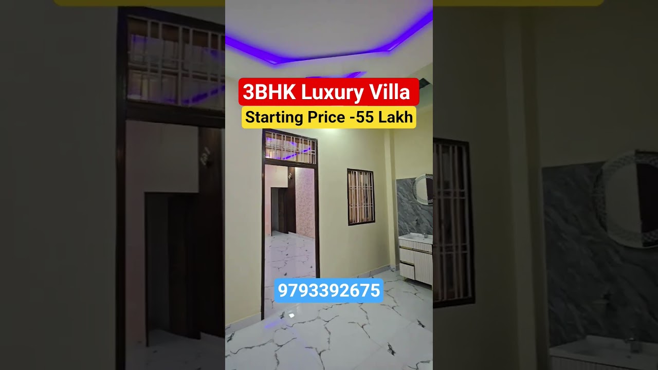 3BHK Luxury Villa For Sale in Lucknow 🔥 | Sultanpur Road | Bank Loan Available | Starting 55 Lakh