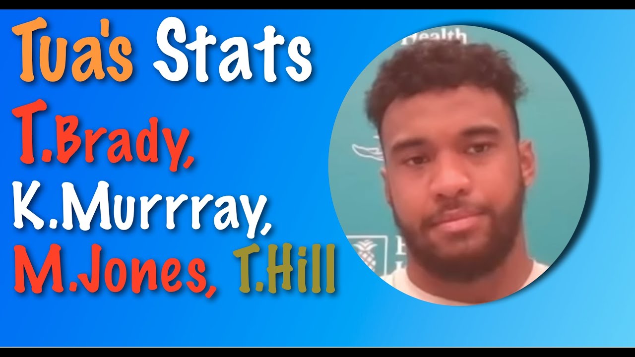 Miami Dolphins Tua Tagovailoa's Bad Week Win Stats To NFL Leaders: T.Brady, K.Murray T.Hill, M.Jones