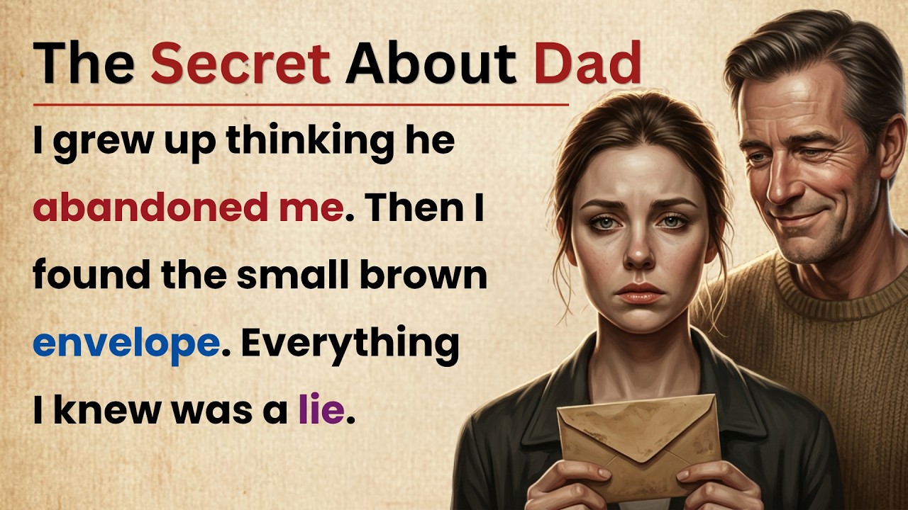 Learn English With Story 🔥 The Secret About Dad | Level 3 Listening Practice