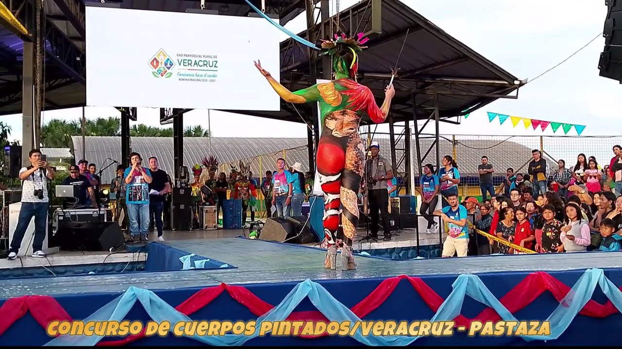CONCURSO DE CUERPOS PINTADOS EN VERACRUZ, PASTAZA 🎨👩‍🎨 | ¡EL ARTE EN SU MÁXIMA EXPRESIÓN!