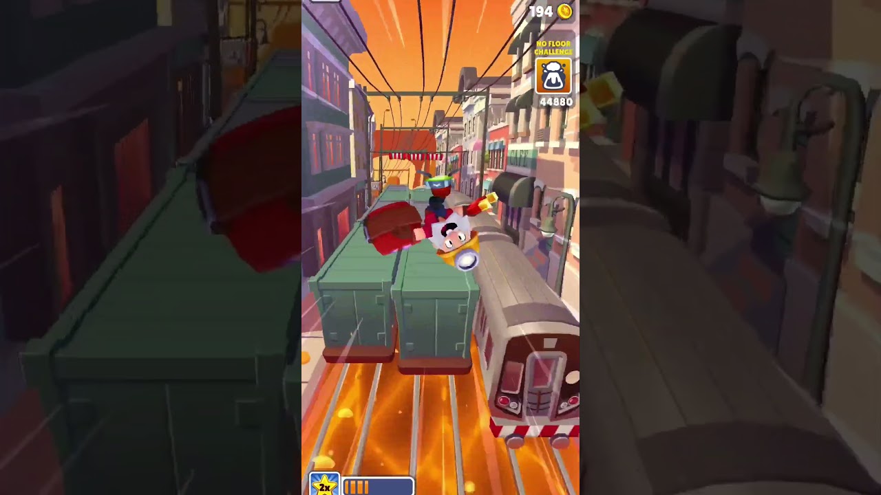 No floor challenge subway surfers 🎯😱