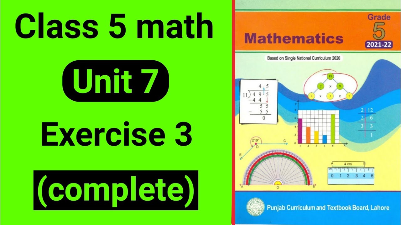 Class 5 Maths Unit 7 Exercise 3 | Class 5 Maths Chapter 7 Exercise 3 | Grade 5 Mathematics