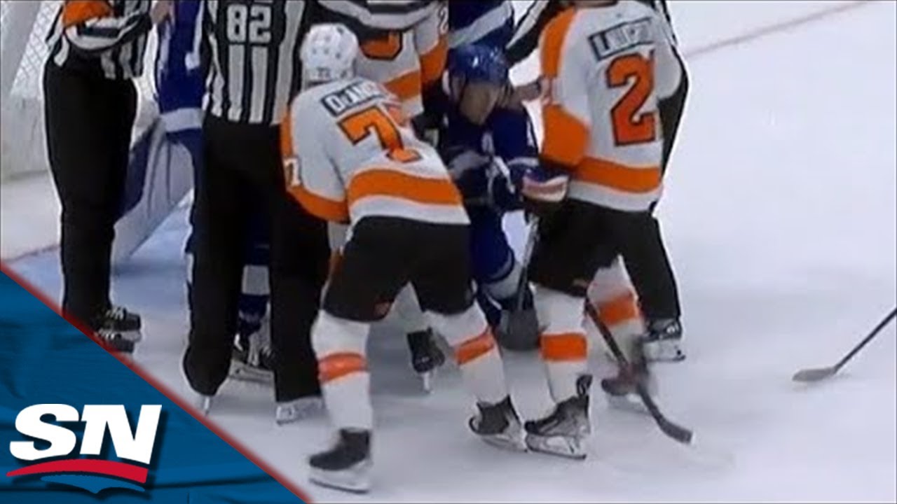 Flyers' Tony DeAngelo Receives Game Misconduct For Spearing Lightning's Corey Perry