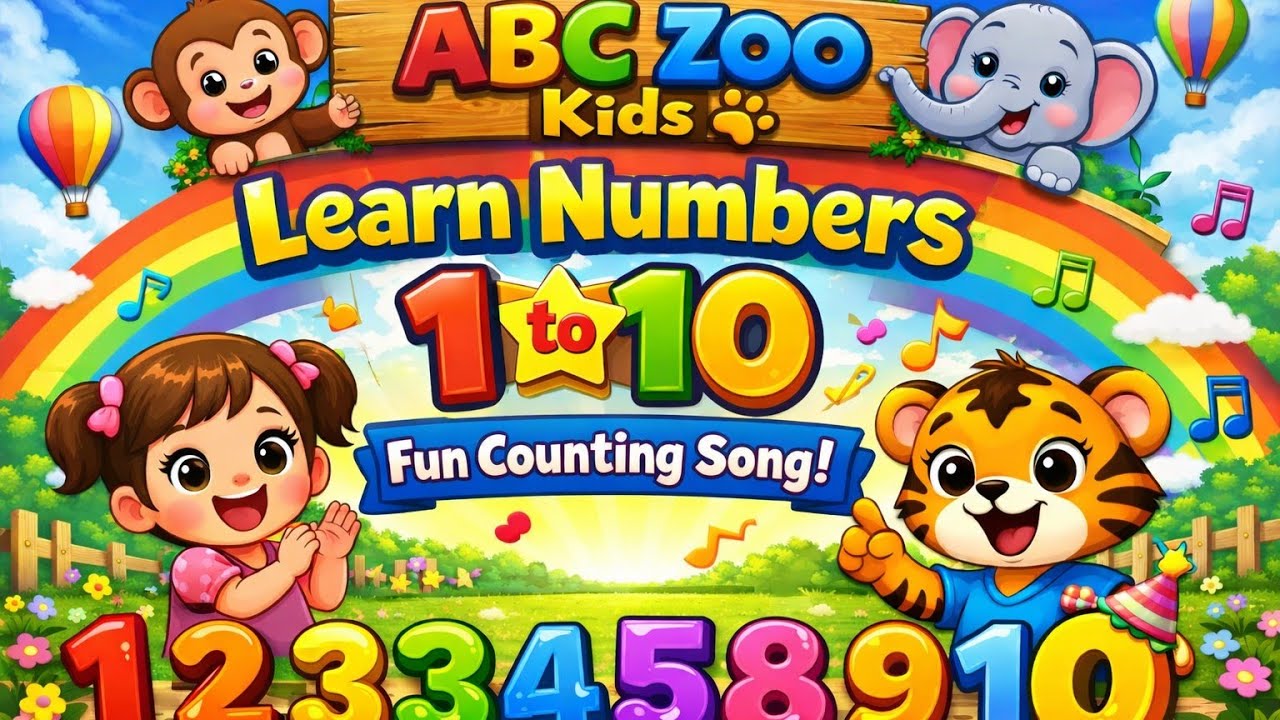 Counting Numbers Song for Kids | Toddler Learning Video