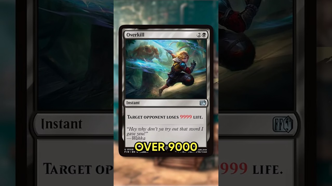OVER 9000 DAMAGE!?! #mtg #commander #mtgcommunity #mtgcommander #mtgcombo #finalfantasy  #shorts