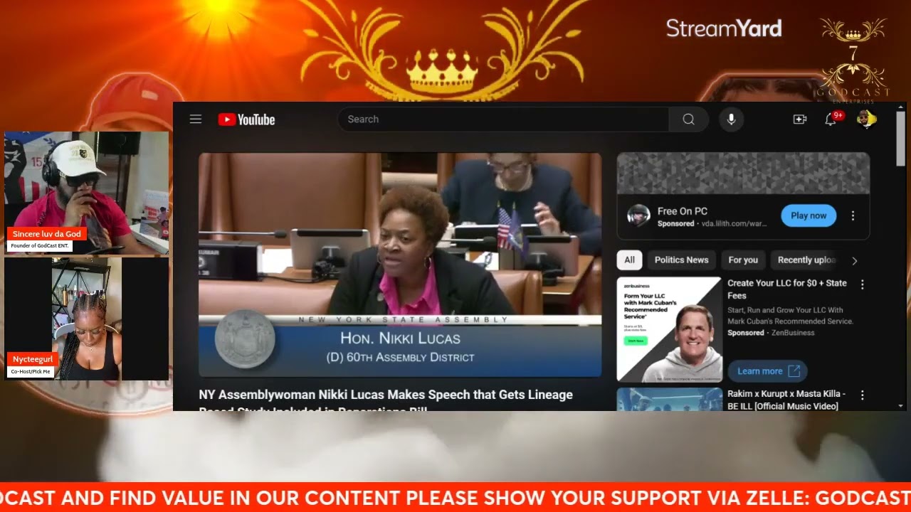 NY assemblywoman calls for lineage based reparations!!