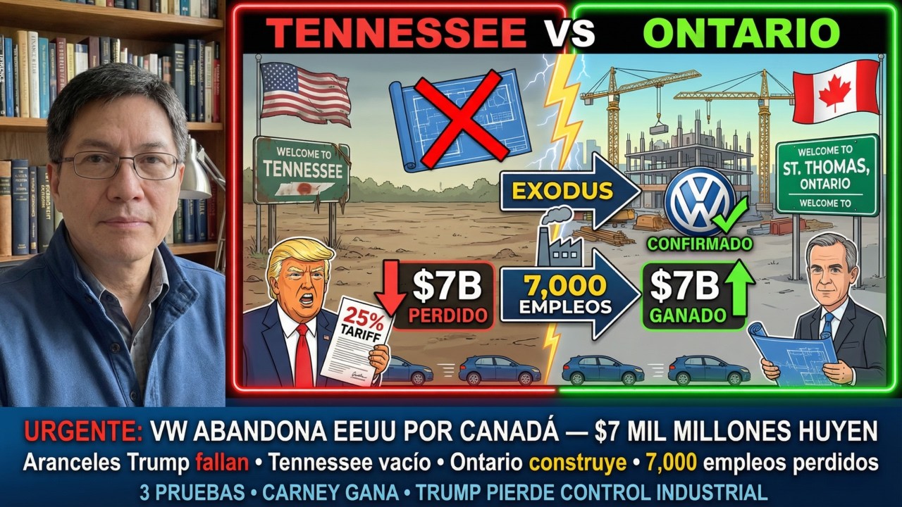 AHORA: VW abandona EEUU por Canadá — $7 mil millones prueban aranceles Trump fracasan total