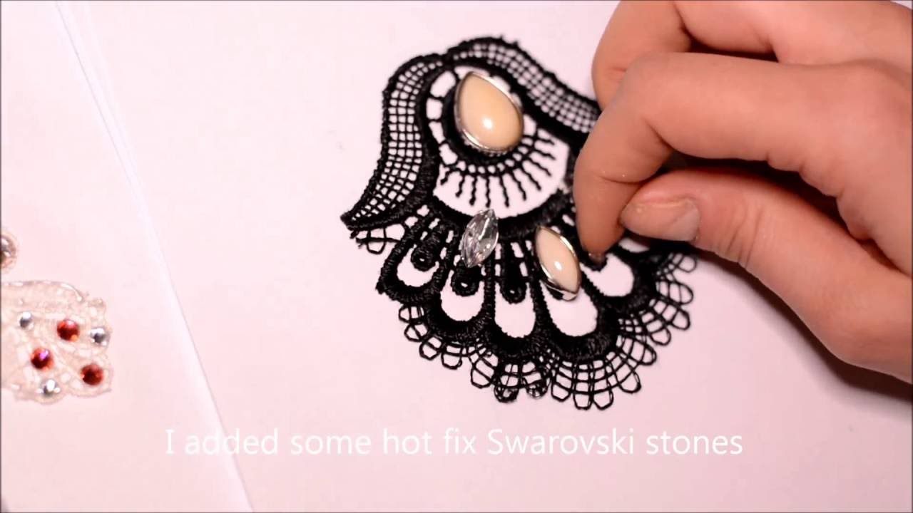 DIY Lace earrings