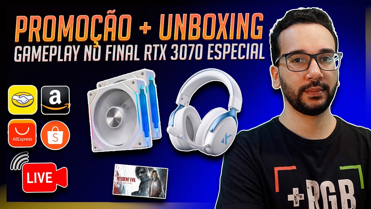 AO VIVO!  FANS PRISM! Promoções, Unboxing e Gameplay! AliExpres, Shopee, Mercado Livre, Amazon...