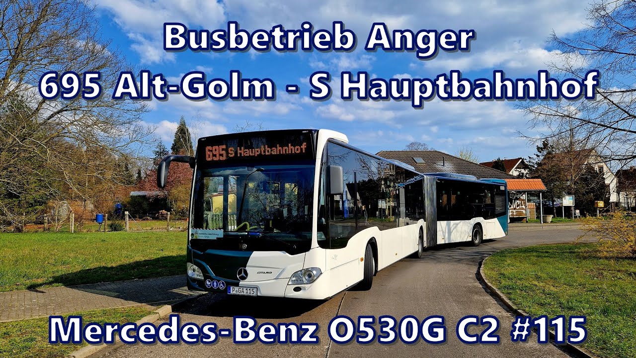 Busbetrieb Anger - Linie 695, Mercedes-Benz O530G C2 #115