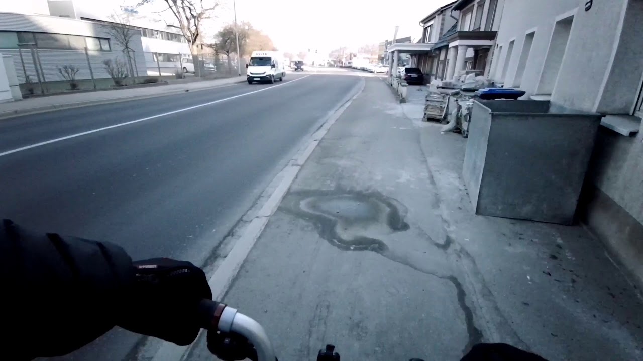 Last mile in Heidenheim on the Brompton
