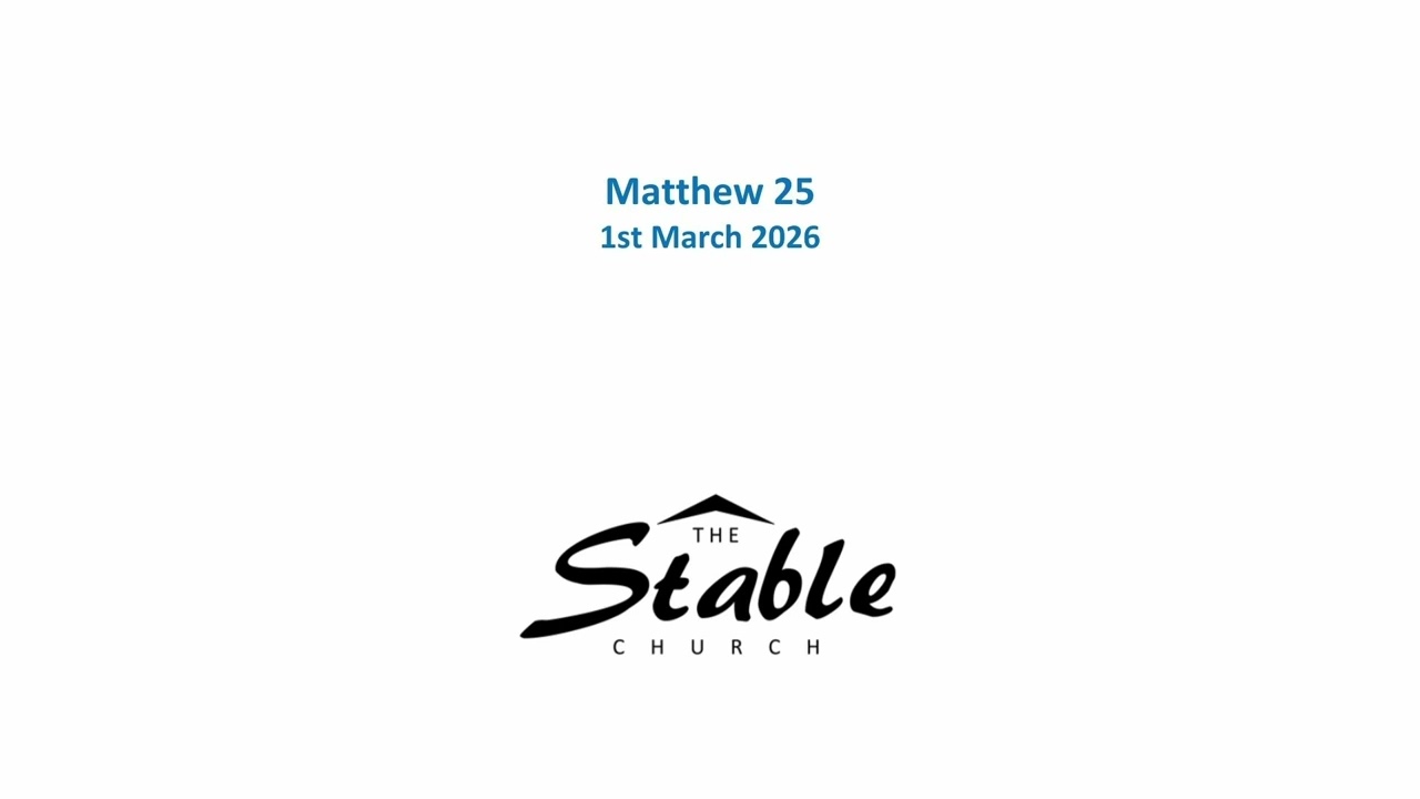 1st March - Matthew 25