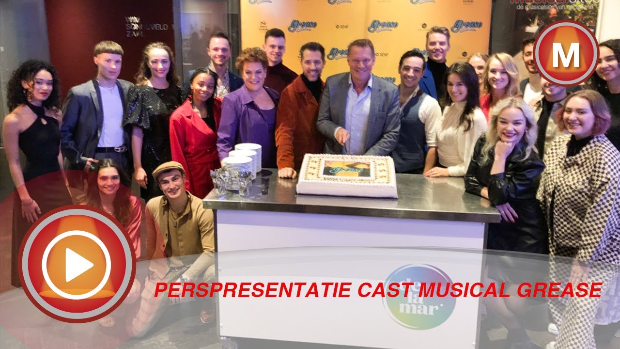 Marjolijn Touw, Esmée Dekker, William Spaaij en Jonathan Vroege in Grease
