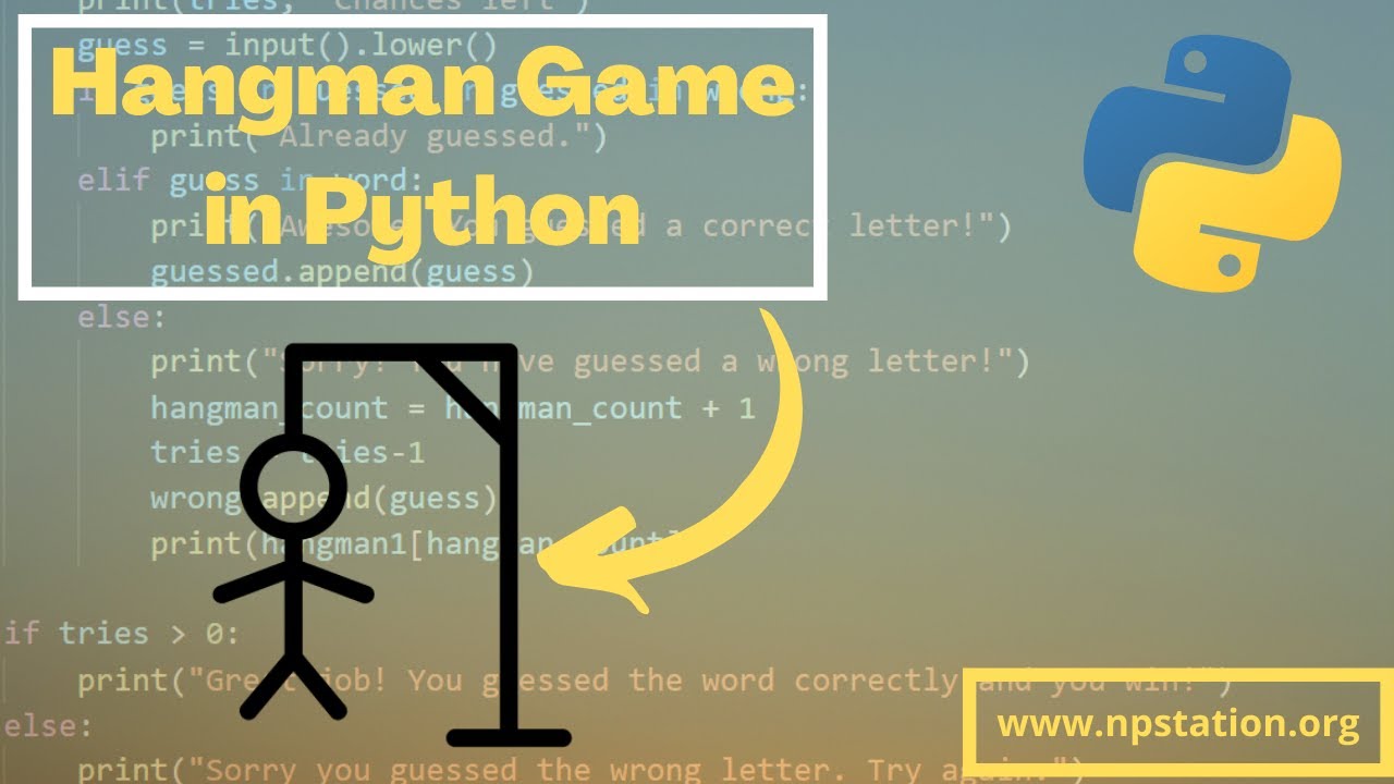How To Create Hangman Game in Python | Python Project Ideas