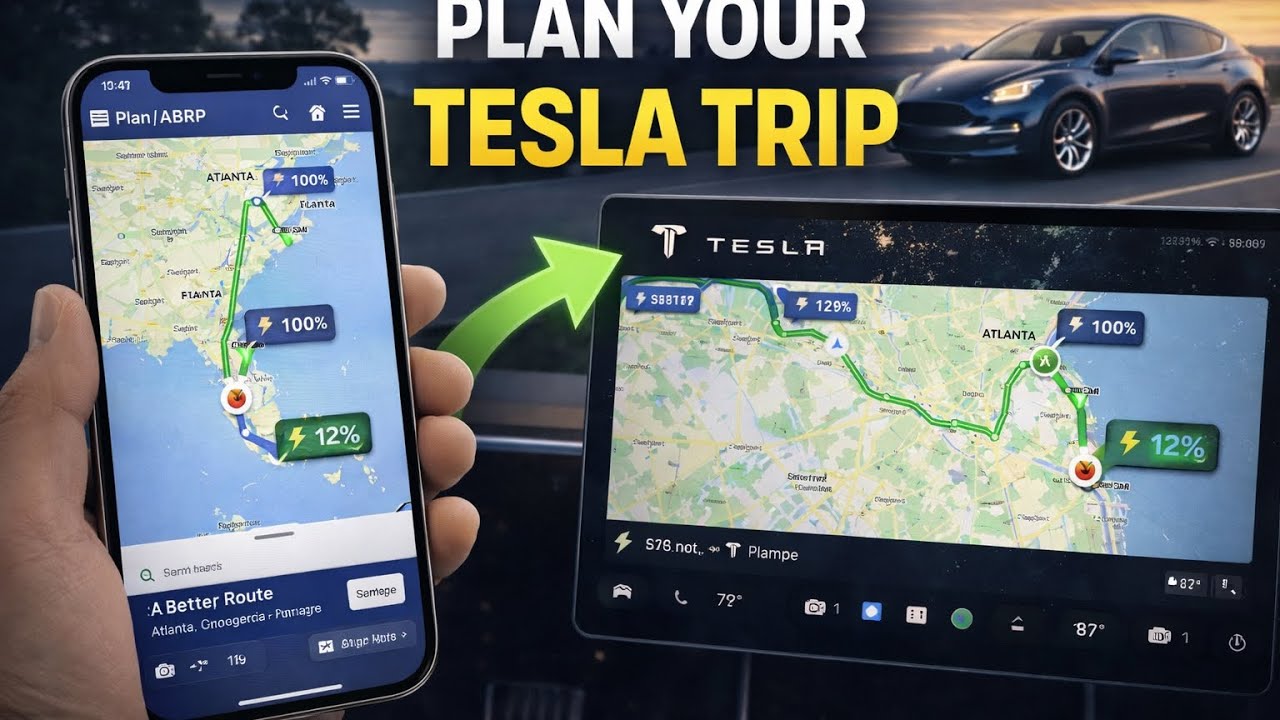 Как спланировать поездку на Tesla с помощью более совершенного планировщика маршрутов (пошаговая ...