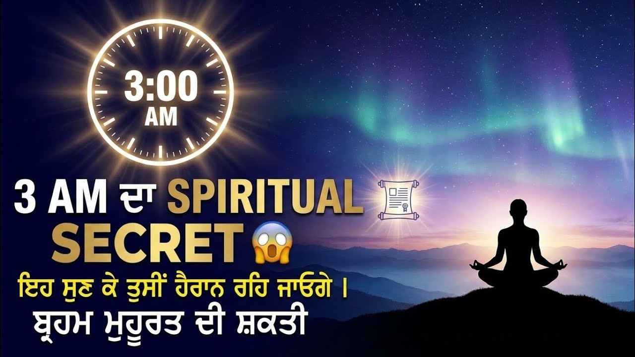 3 AM ਦਾ SPIRITUAL SECRET 😱 ਇਹ ਸੁਣ ਕੇ ਤੁਸੀਂ ਹੈਰਾਨ ਰਹਿ ਜਾਓਗੇ | ਬ੍ਰਹਮ ਮੁਹੂਰਤ ਦੀ ਸ਼ਕਤੀ
