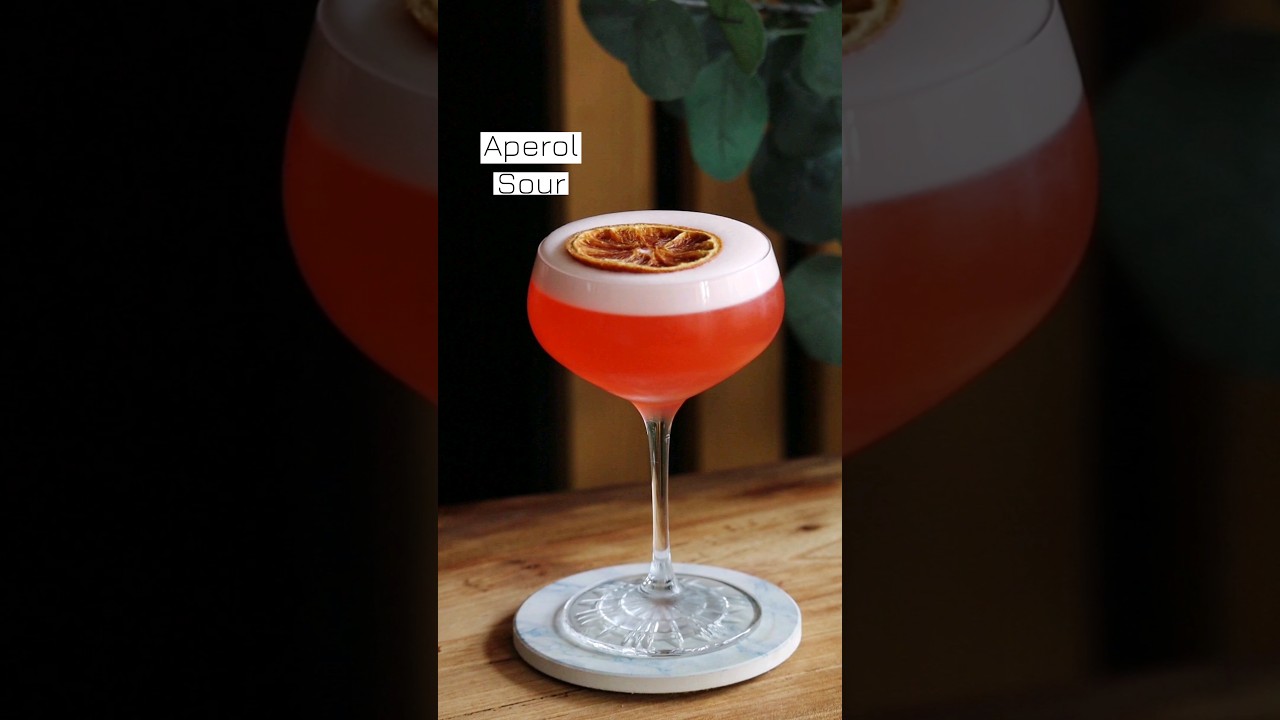 How to make an Aperol Sour! #Gin #cocktail