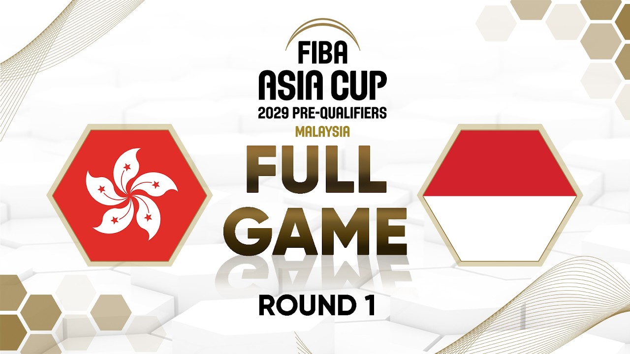First Round | Hong Kong, China v Indonesia | Full Basketball Game | FIBA Asia Cup 2029 Pre-Qualif.