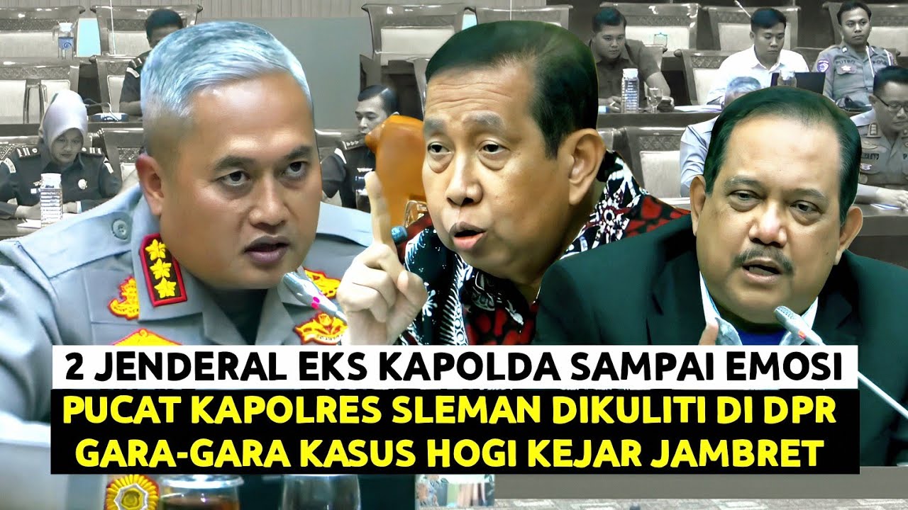 Wajah Pucat KAPOLRES Sleman Dimarahi Dua Jenderal Eks KAPOLDA di DPR Gara2 Kasus Hogi Kejar Jambret 