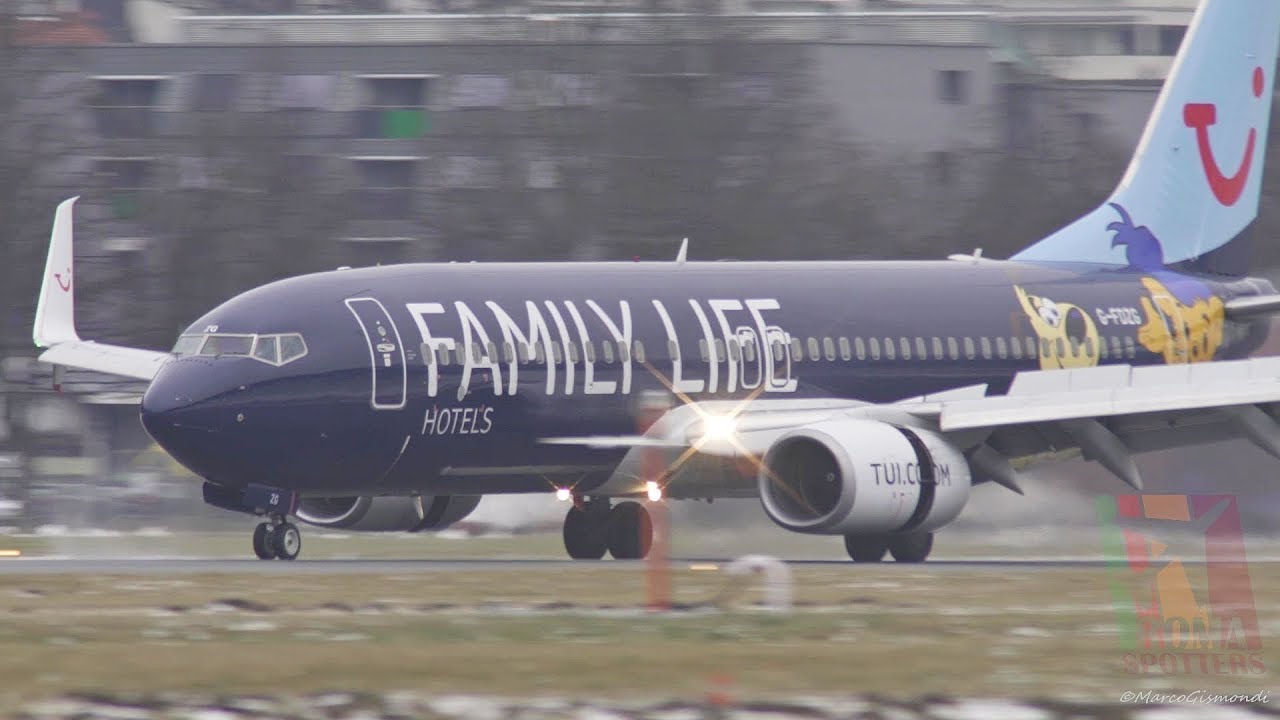 TUI Fly Boeing 737 [Family Life Hotels Livery] landing & takeoff at Innsbruck Airport INN