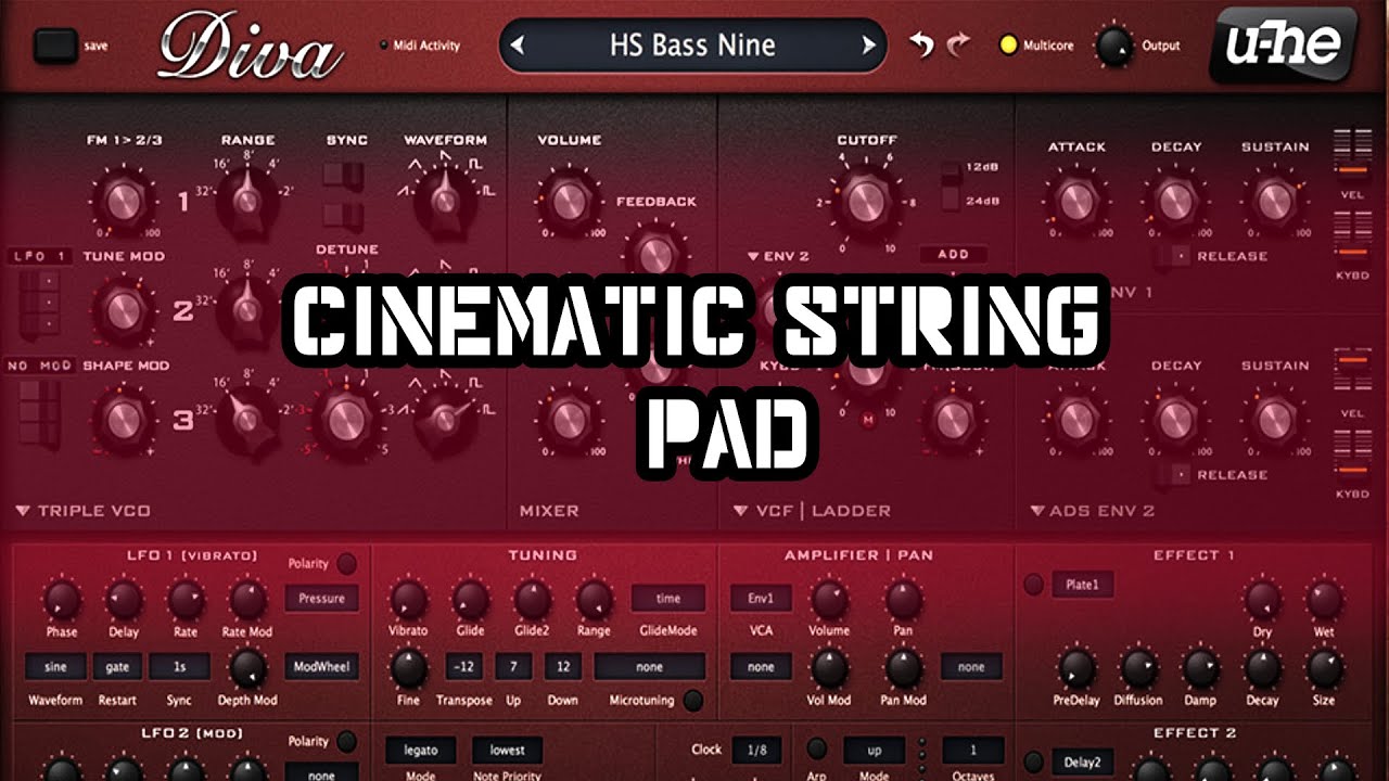 U-He Diva | Cinematic String Pad